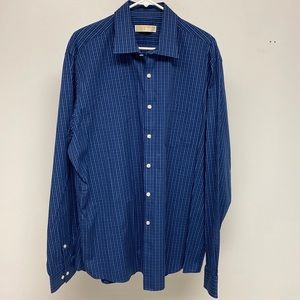 Michael by Michael Kors plaid woven dress shirt.  Size XL.  17.5” neck.